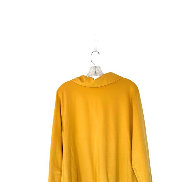 J. Jill Pure Jill Yellow Basic Casual Stretch Soft Button Front Top Size 2X - Picture 7 of 11